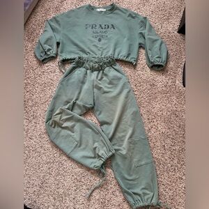 Green Kids Costume Set